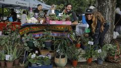 Puesto de Marina Vergara, de Votanikals, el nico de plantas del Mercado das Flores del barrio de las Flores de A Corua