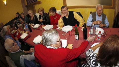 Comida de Reyes para  los mayores de Rianxo