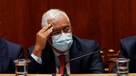 Ant�nio Costa, durante el debate de los presupuestos del 2022