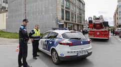 Susto en Carballo por un incendio en la r�a Castelao