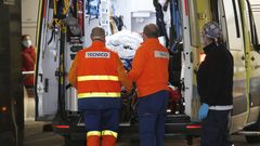 Chuac, llegada de ambulancias a Urgencias