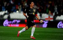 Esteban celebra un tanto a la Real en un partido que, dice, los tuyos deben tomar como referencia para ganar al Celta.