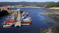 Aspecto del pantal�n en marea baja en Campelo