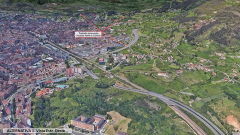 Alternativa 1 de la ronda norte vista este-oeste
