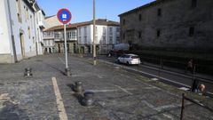 La zona donde el afectado aparc� la moto en octubre del 2021