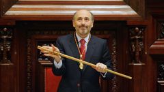 Javier Losada, en su toma de posesi�n como alcalde de A Coru�a en marzo del 2006