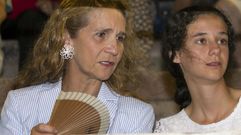 La infanta Elena y sus hijos se van a los toros en Palma de Mallorca