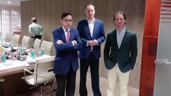  Los s�ndicos Manuel Fueyo y Eduardo Rodr�guez y el s�ndico mayor Roberto Fern�ndez Llera