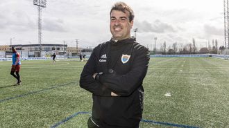 Sim�n Lamas, adestrador do Berganti�os 