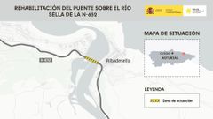 Avances en la rehabilitaci�n del puente sobre el r�o Sella (N-632, Ribadesella, Asturias)