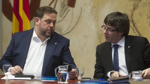 Junqueras y Puigdemont, en una imagen de archivo