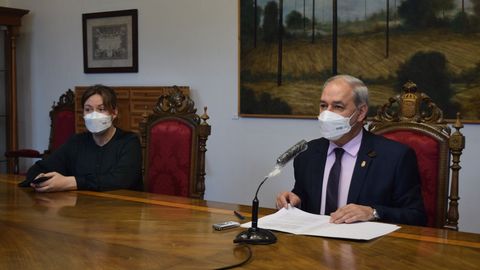El presidente de la Diputacin, Jos Tom, y la diputada Pilar Garca Porto, dieron cuenta de los acuerdos de la junta de gobierno