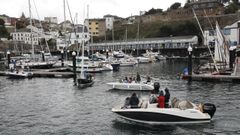 Lanchas recreativas en el n�utico de Ribadeo, a finales de septiembre del 2023.