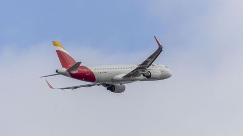 Imagen de uno de los aviones de Iberia.