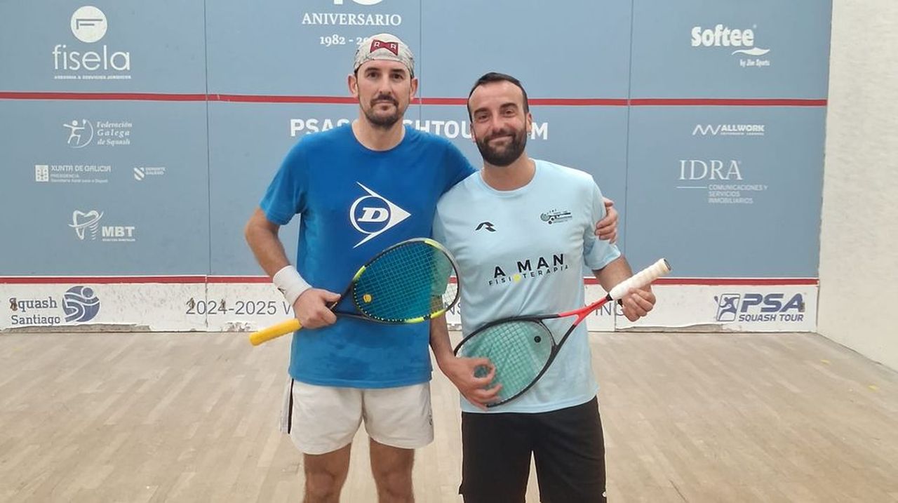 Miguel Arias y Manuel Luaces reinan en el campeonato gallego de squash