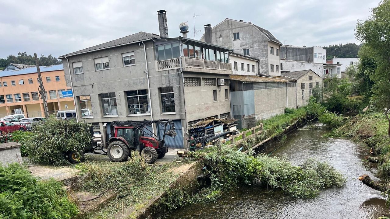Betanzos impulsa una limpieza integral del río Mendo para frenar inundaciones y recuperar su entorno urbano