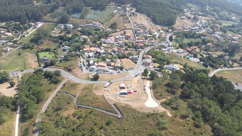 Vista a�rea del puesto de mando habilitado por el Concello de Ferrol. 