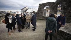 Visita del conselleiro de Cultura a la Muralla de Lugo