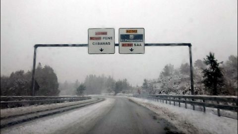 Nieve en As Pontes