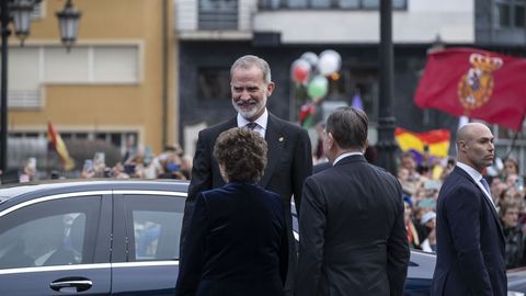 Llegada a la entrega de los Premios Princesa de Asturias 2025
