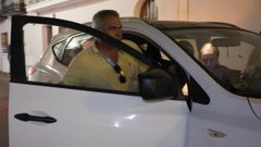 El alcalde Alejandro Herrero, tras el registro de este martes en las dependencias del Ayuntamiento de Frigiliana.