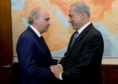 Fern�ndez D�az se reuni� ayer en Jerusal�n con el primer ministro, Benjamin Netanyahu.