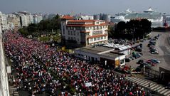 La huelga general en A Coru�a, en im�genes