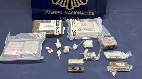 La droga incautada por la Polica Nacional