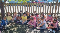 Alumnos de la escuela de San Cristovo