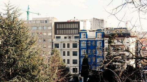 Recreación de cómo quedará el edificio en rehabilitación de Cuatro Caminos. 