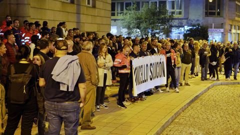 Manifestacin de los trabajadores del Concello de Ourense.