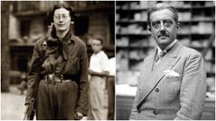 Simone Weil (Par�s, Francia, 1909-Ashford, Inglaterra, 1943), ataviada como miliciana en 1936, y George Bernanos (Par�s, 1888-Neuilly-sur-Seine, 1948).