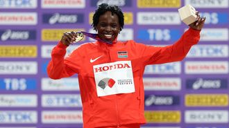 Peres Jepchirchir, campeona del mundo de marat�n.