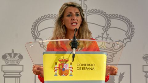 La vicepresidenta segunda y ministra de Trabajo y Econom�a Social, Yolanda D�az, en una imagen de archivo.