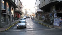 Imagen del inicio de la calle Chao Ledo, en el cruce con la calle Galicia