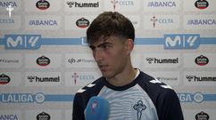 Javi Rodr�guez, tras el Celta-Alav�s de este domingo en Bala�dos.