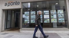 Viviendas anunciadas en una inmobiliaria gallega