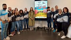 Presentaci�n del trail de Vilatuxe, m�s conocido como Desaf�o Serra do Cand�n, en la que estuvieron presentes miembros de la directiva del�Galaico Trail Run y la concejala de Deportes del concello de Lal�n.