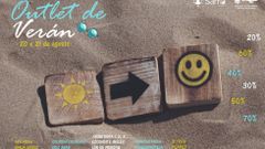 Cartel del Outlet de Ver�n de Sarria