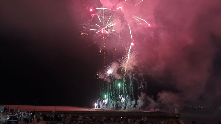 Fuegos artificiales de Foz