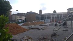 Obras en el colegio de Ventanielles