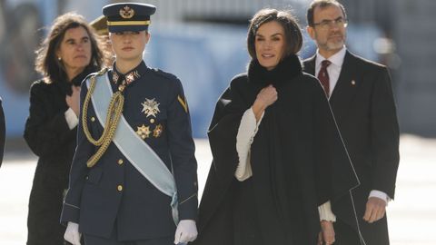 La reina Letizia y la princesa Leonor 