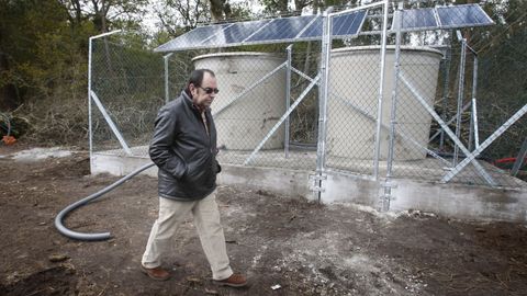 Daniel de la Fuente, en el ao 2012, cuando experimentaba con nuevas tcnicas agrcolas