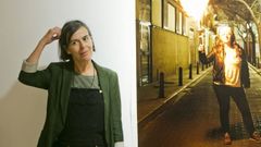 Carmela Garcia en una exposición de su obra en 2017.