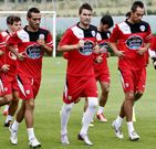 V�ctor Marco, entre David de Coz y Lolo Pav�n. 