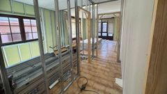 Obras en el centro de informacin a la mujer de Muxa.