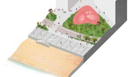 proyecto reforma muro san lorenzo gijon.Nuevo centro de valoraci�n de personas con discapacidades de Gij�n