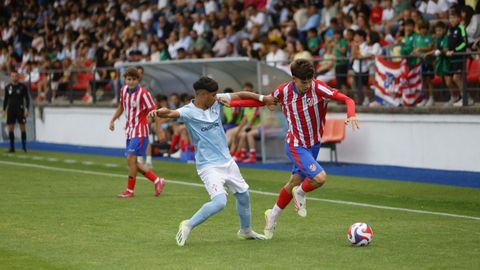 Celta y Atltico de Madrid empataron a dos goles en el primer partido del torneo cadete Ourense, a Provincia Termal.