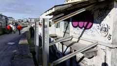 Las traseras afean la Muralla de Lugo