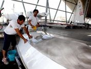 Ant�n y Carlos Paz est�n volcados en esta fase de su preparaci�n en el reglaje del material. 